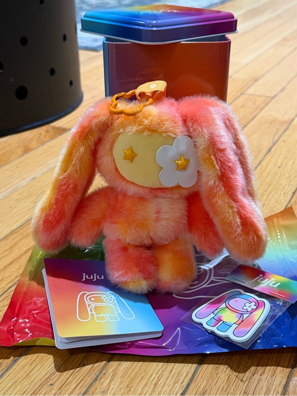 CJ Hendry JuJu Rainbow Tie-Dye Bunny - Kenny AUTHENTIC!